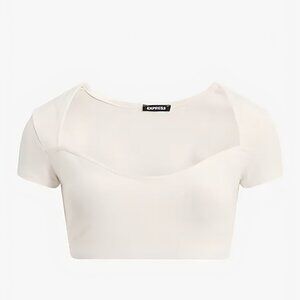 Sweetheart Short Sleeve Cropped Tee